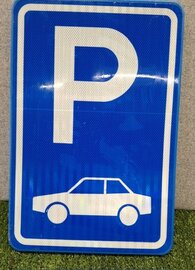 bord Parkeren auto E8 60cm x 40cm