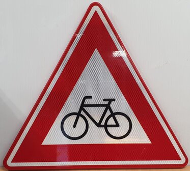 Verkeersbord J24 (waarschuwing voor fietsers en bromfietsers) 70cm