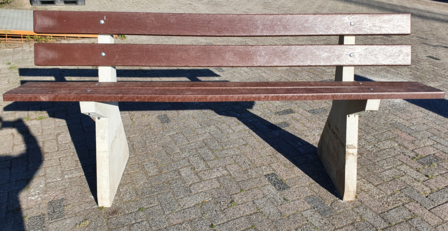 Parkbank beton/kunststof