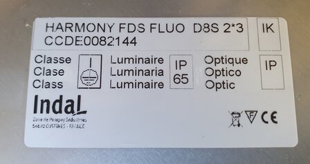 Armatuur Harmony FDS 2&times;36w. Fluo D8S