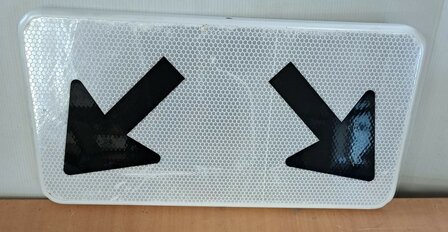 Onderbord met 2 pijlen