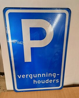 Verkeersbord P vergunninghouders E9