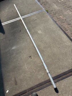 tijdelijke paal  aluminium &Oslash;50mm  3 meter