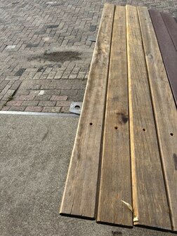 parkbank plank hout