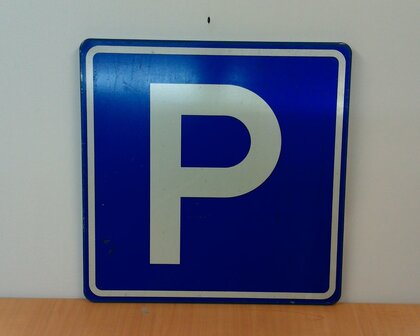 Verkeersbord E04 parkeergelegenheid 60&times;60cm.