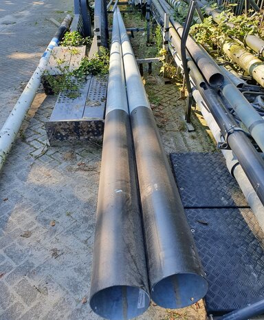 Lichtmast 10m., Conisch, gegalvaniseerd staal