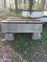 Parkbank met houten liggers