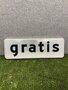 onderbord Gratis 60x20cm