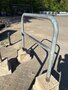 geleide hek buis Ø 60mm met betonvoet 120cm. hart op hart