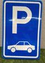 bord Parkeren auto E8 60cm x 40cm